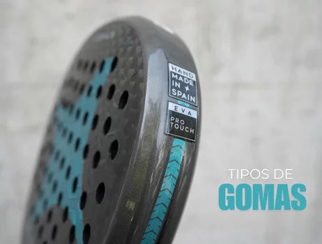 Un tipo de goma por cada jugador de pádel